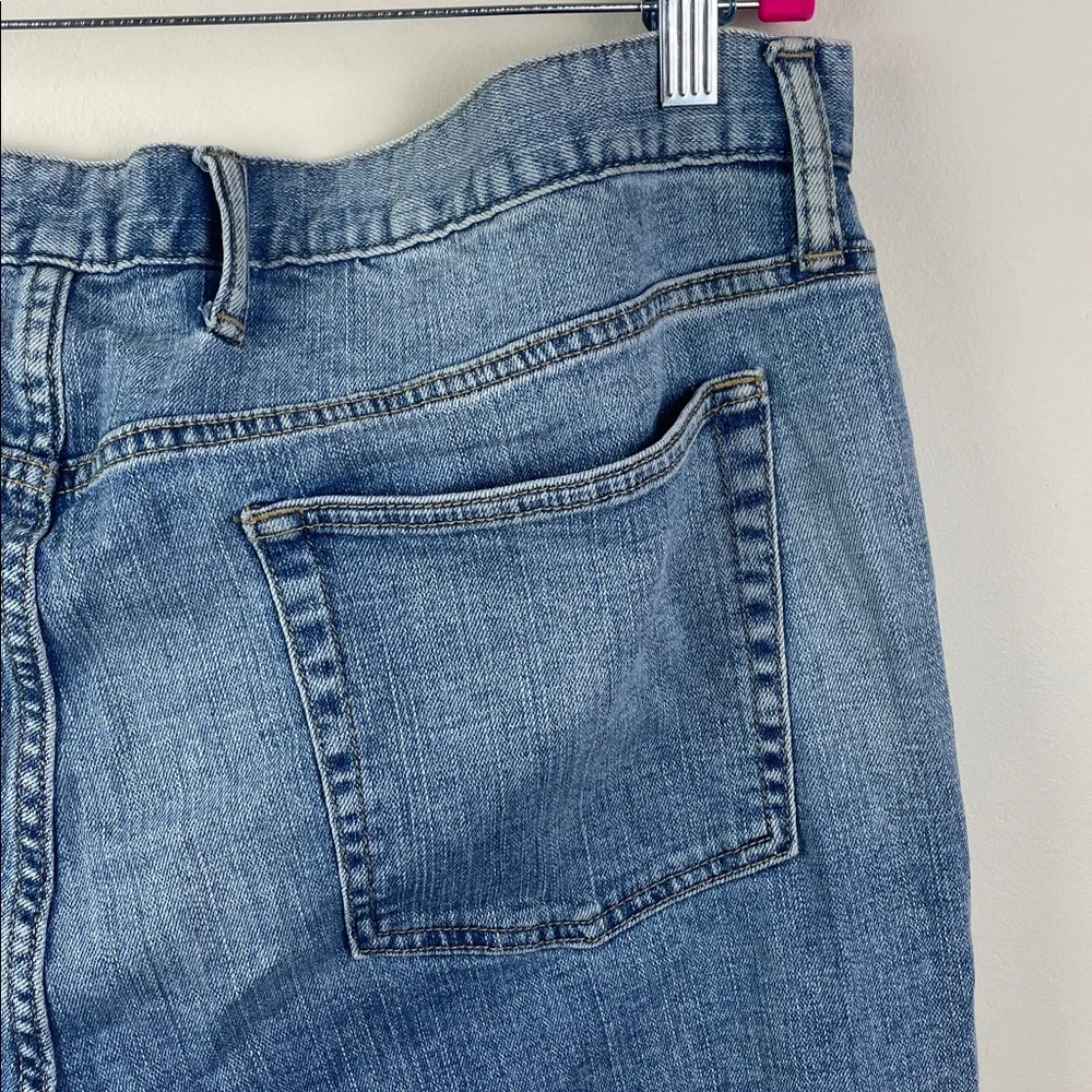 Gap Denim Slim Jeans Light Wash Distressed 38x32